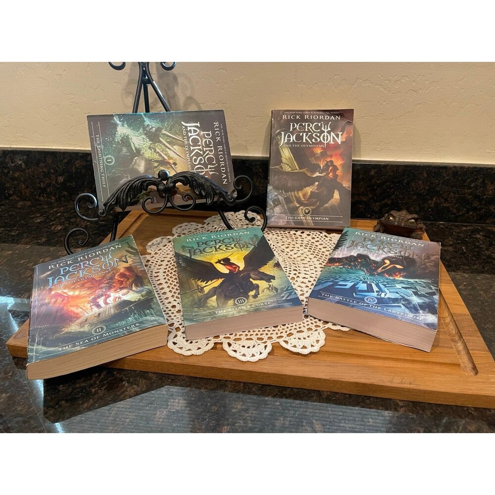 Percy Jackson and the Olympians 5 Book Paperback Set